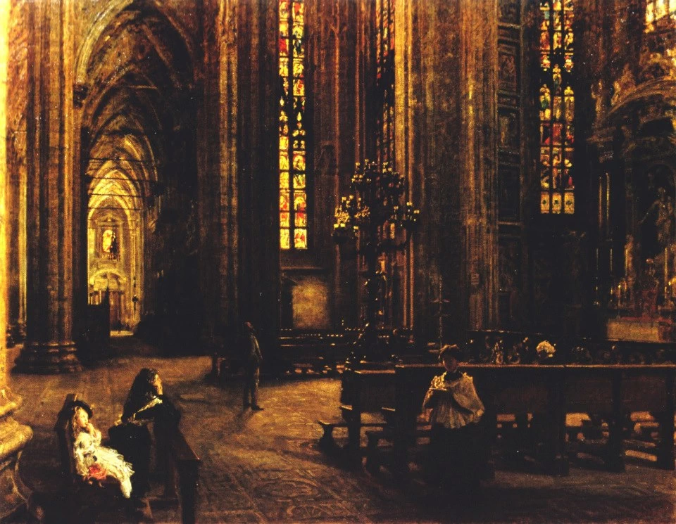Interno del Duomo di Milano, 1872